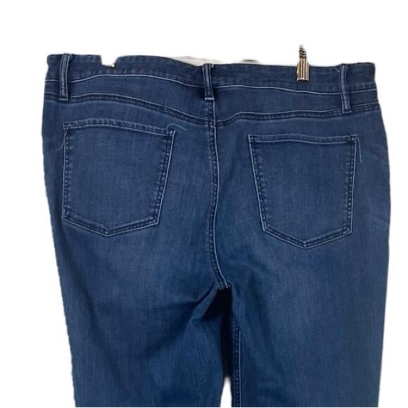 Talbots Jeans Flawless Five Pocket Straight Leg Dark Wash Women’s Plus Size 14 - Picture 5 of 9